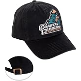 Desert Cactus Coastal Carolina University Baseball Hat Chanticleers CCU Brimmed Embroidered Hats Cap Adjustable Cloth Strap Adult (Style B) Black