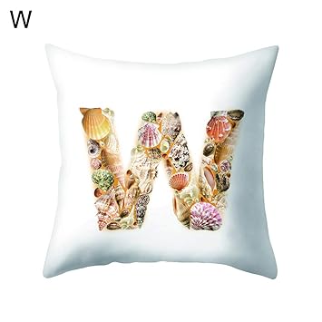 Amazon Narutosak A Z 英語の文字の貝殻 ヒトデ スローピローケース