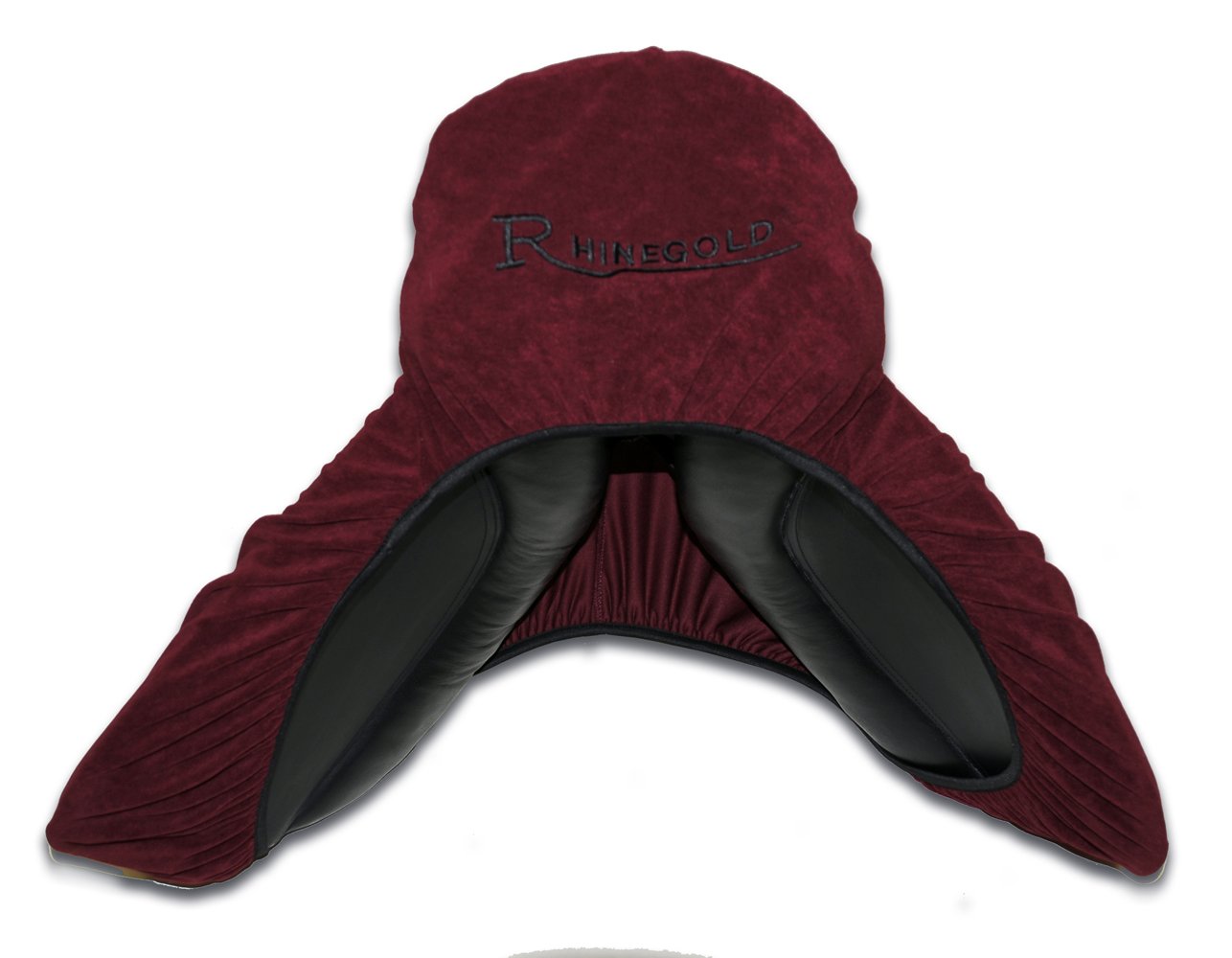 Rhinegold Stretch Jersey Saddle Cover - Dark Red