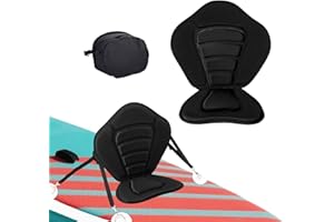 Kayak Seat with Back Support,Detachable Universal Paddle Board Seats,Compatible for Kayaks,SUP, Canoe,Fishing Boats