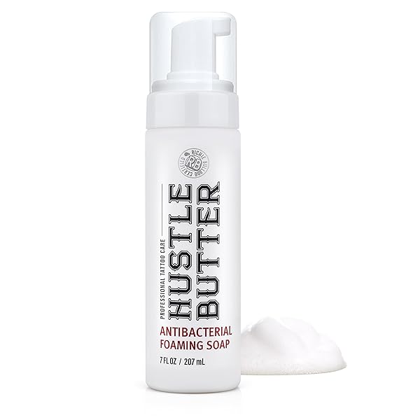 HUSTLE BUBBLES TATTOO AFTERCARE SOAP – ANTIBACTERIAL CLEANSER...