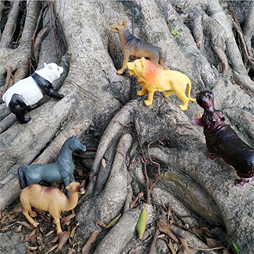 Animals Figure,40 Piece Mini Jungle Animals Toys Set,Realistic Wild Vinyl Plastic Animal Learning Party Favors Toys for Boys Girls Kids Toddlers Forest Small Animals