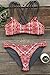 Cupshe Fashion Women's Printing Strappy Cross Back Padding Bikini Set (M), Multicolor