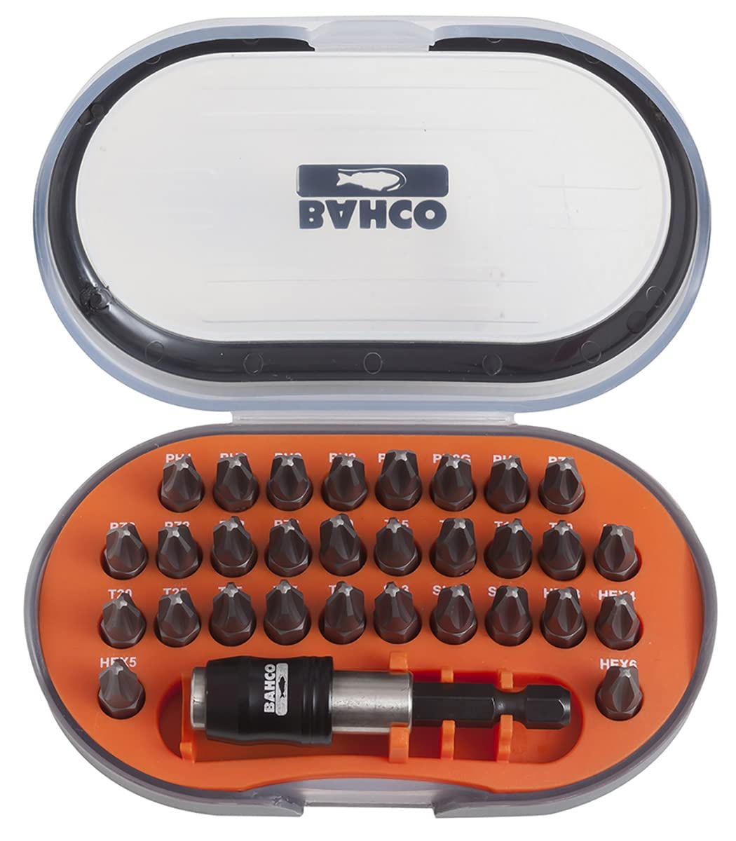 Bahco 60T311 60T/311 Bit Set includes Torx/ PH/ PZ/ TZ/ SL/ HEX (31 Pieces)
