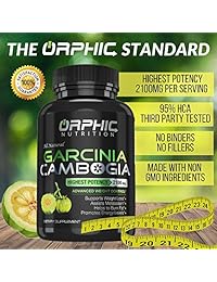 ORPHIC Nutrition - Extracto de Cambogia 100% puro 95% HCA, 2100 mg cápsulas, 100% apetito...