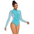 Seaskin Womens One Piece Long Sleeves Shorty Wetsuit 2mm