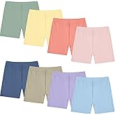 Boyiee 8 Pack Girls Toddlers Dance Shorts Bike Shorts for Dance Gymnastics Yoga Safety Active Under Dress