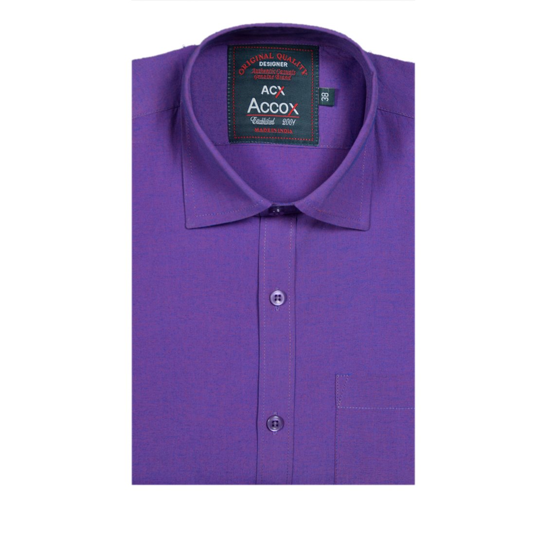 accox purple half sleeve regular fit plain formal shirt for man,formal shirts,100% cotton shirts,plain shirts cotton,formal shirts for men office wear or daily