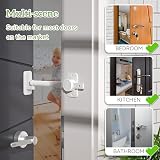 SAFELON Baby Safety Door Finger Pinch Guard White Adjustable Door Latch view 3
