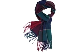 TZ Promise Herringbone Houndstooth Checked Pattern Cashmere Feel Classic Soft Luxurious Winter Scarf For Men Women