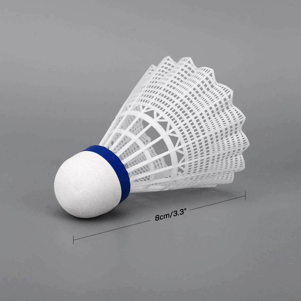 MoKo LED Badminton Shuttlecocks 6 Pack, Sports Nylon Outdoor Shuttlecocks Led Badmitton Set Lighting Badminton Birdies Glow Shuttlecock Glow Lighting Badminton Sets for Yard Game - White : Sports & Outdoors