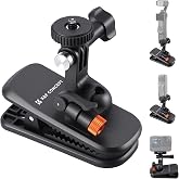 K&F CONCEPT Magnetic Backpack Clip Mount Sun Visor Holder for Action Camera | Compatible with DJI Osmo Action 6/4/5 Pro, 360°