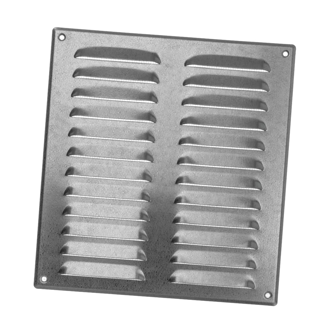 260 x 280 mm Ventilation Grille with Mosquito Net - Metal Ventilation Grilles - Galvanised Steel