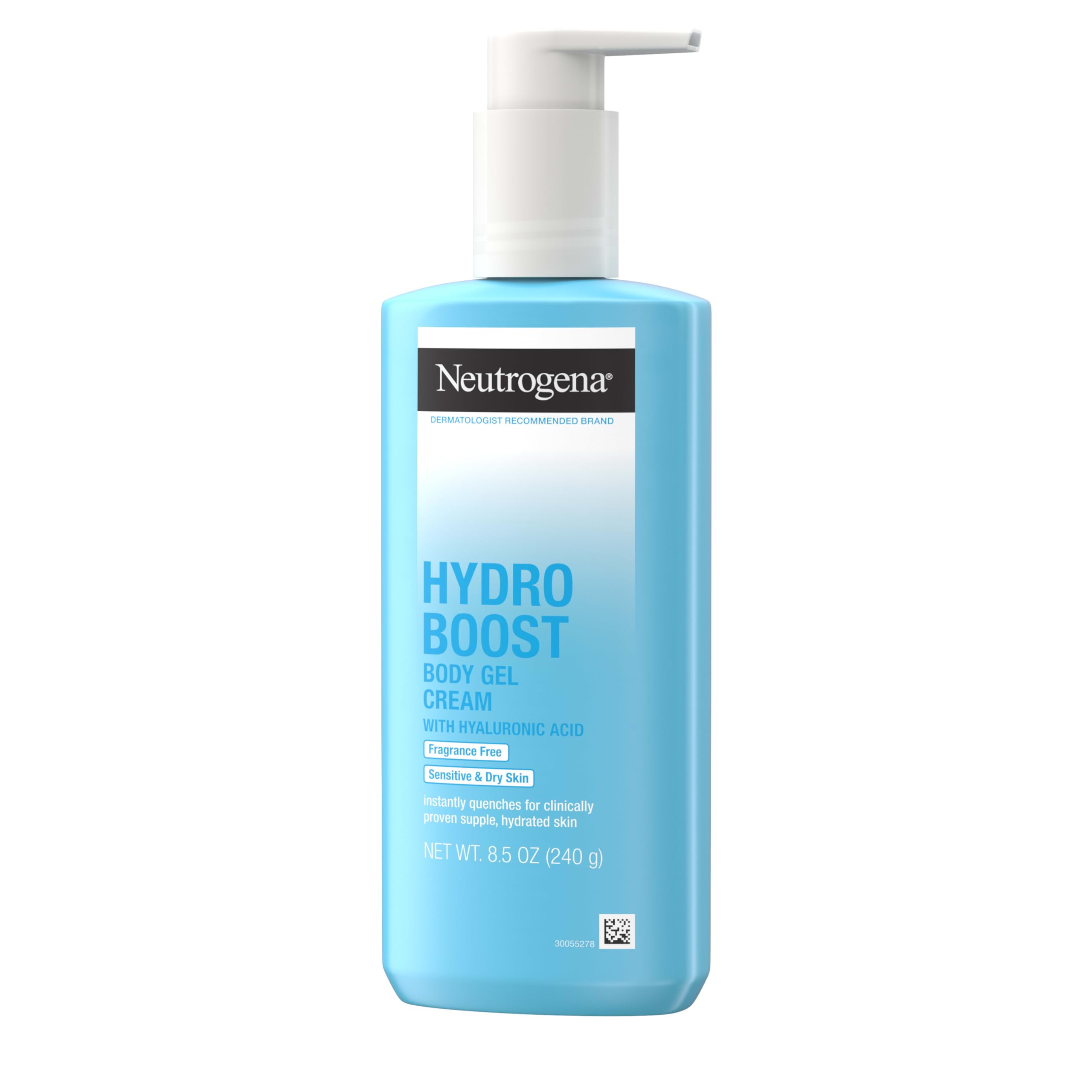 Photo 1 of Neutrogena Hydro Boost Body Gel Cream Moisturizer with Hyaluronic Acid, Hydrating Lotion For Sensitive Skin, Fragrance Free, 8.5 oz