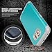 E LV Case for Galaxy S6 Edge case (Shock Proof Defender) Slim Cover Protection for Samsung Galaxy S6 Edge - [Turquoise/Grey]