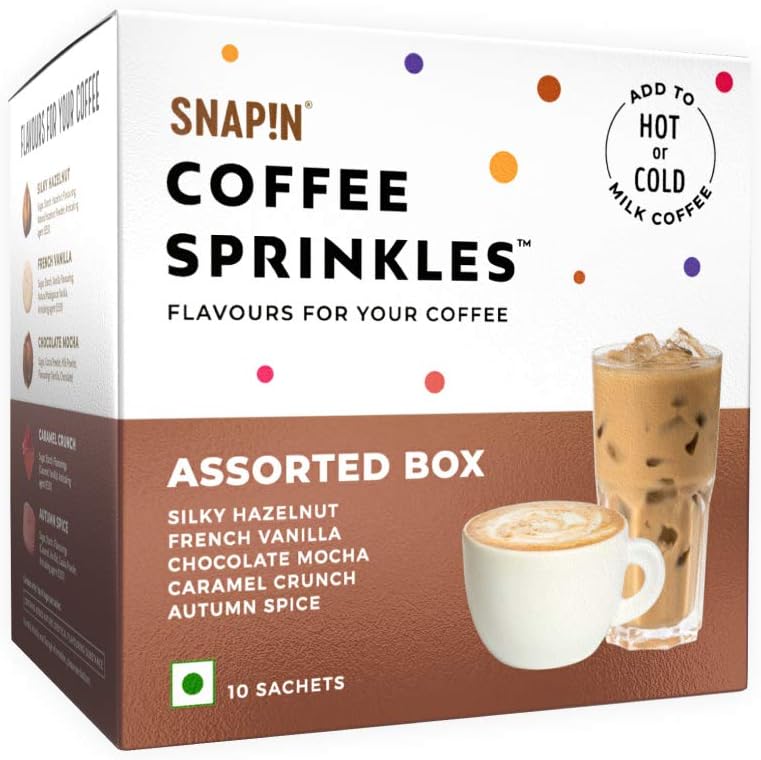 Coffee Sprinkles The Assorted Box Flavours for Your Coffee Pouch 10 x