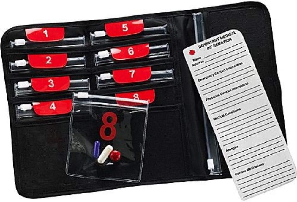 Lewis N. Clark AM/PM Folding Pill Organizer + Supplement Case for OTC Medicine: Lewis N. Clark