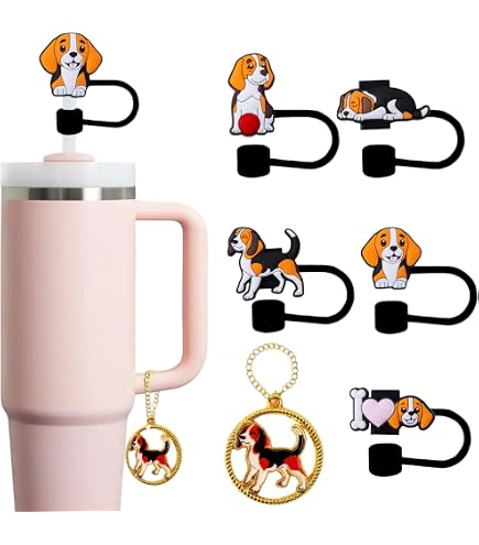 8 Fundas De Silicona Para Pajitas De Stanley Cup - Reutilizables, A Prueba De Polvo, Diámetro 10 Mm