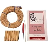 Complete Chair Caning Kit, Includes 270' of Cane, Awl, 12 Pegs, Full Color Instructions by Cindy Hammond, Pegging Material and 4mm Binder Strip (Medium 3mm)