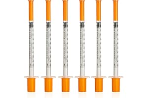 EOMHEPT 1cc/ml 30& Long 0.5inch/13mm Supplies Tools，Plastic Tube Individually Pack of 20