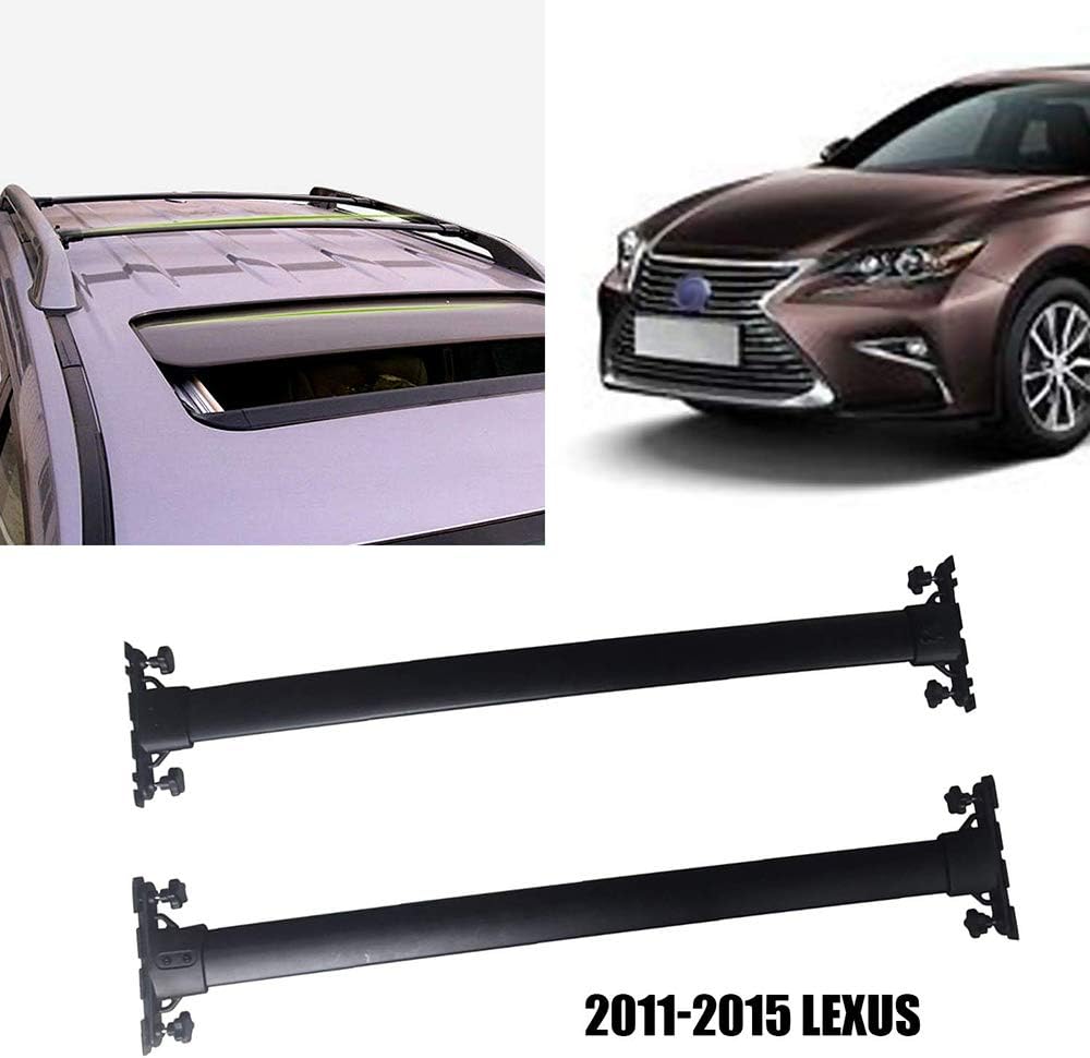 Yeeoy Locking Roof Rail Crossbars Luggage Cargo Ladder Bike Load Roof Cross Bars Fits 2011-2015 Lexus LX570