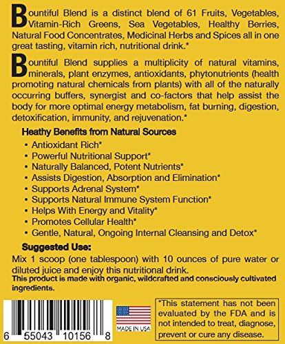 image for SpeedyVite Bountiful Blend 61 Tasty Superfoods Organic Whole Food Supp