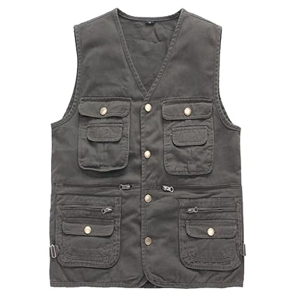 Download Wantdo Mens Multiple Pockets Cotton Safari Fishing Vest Fishing Fishing Apparel Ilsr Org