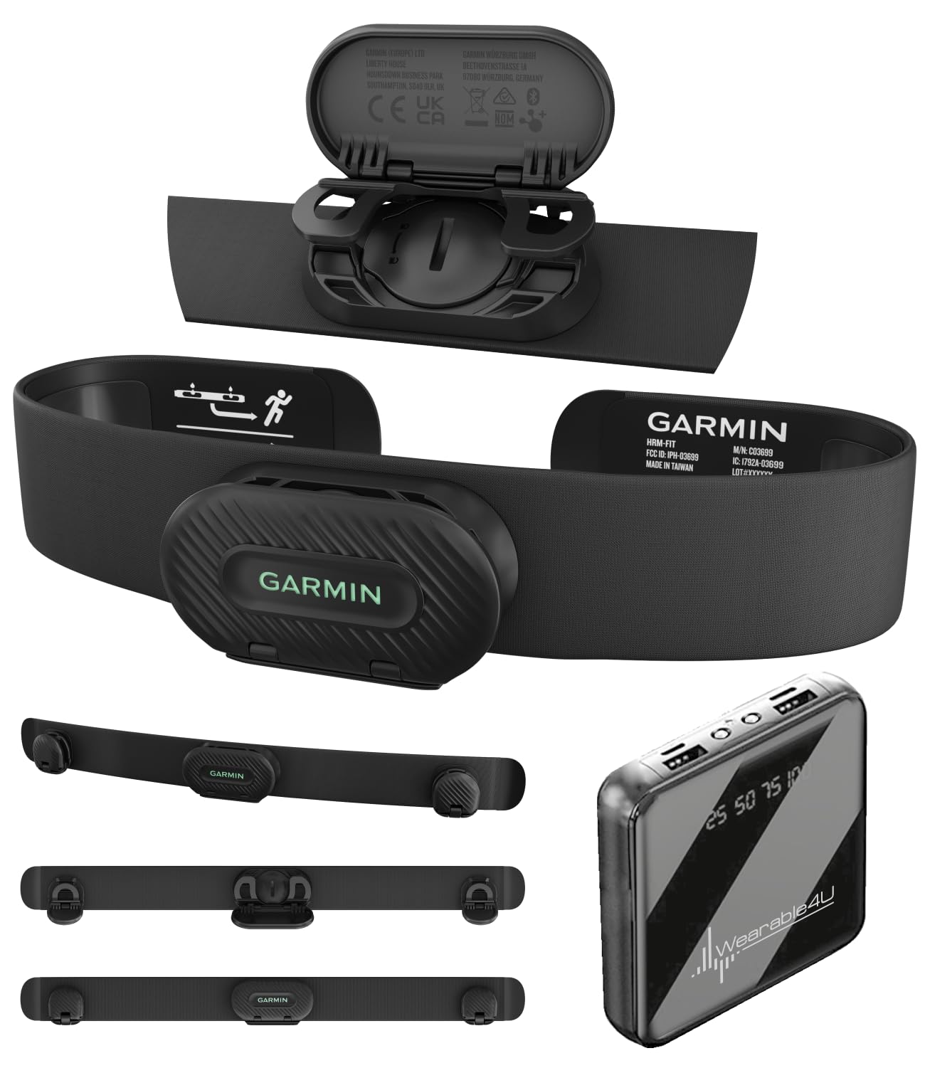 Photo 1 of *FOR PARTS* Garmin HRM-Fit - Women Heart Rate Real-Time Monitor w/a Comfortable Clip-on for Sports Bras | Up to 1 Year Battery Life | HRM for Running, Cycling & Fitness. Yellow Bundle