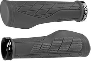 SOLODRIVE Ergonomic Design Mountain Bike Grips, Comfortable Bicycle Handlebar Grips, Single Lock-on and Non-Slip MTB Handle, Fit MTB, E-Bike, Hybrid, Scooter