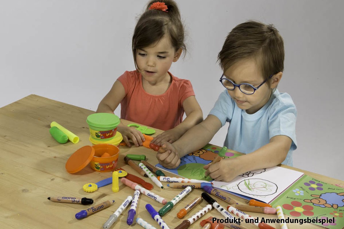 GIOTTO be-bè Super Colouring and Modelling Set, Felt Tipped Pens, Modelling Dough and Pencils, Suitable for Ages 2+ - Image 5