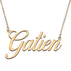 HUAN XUN Customized Custom Simple Any Name Necklace
