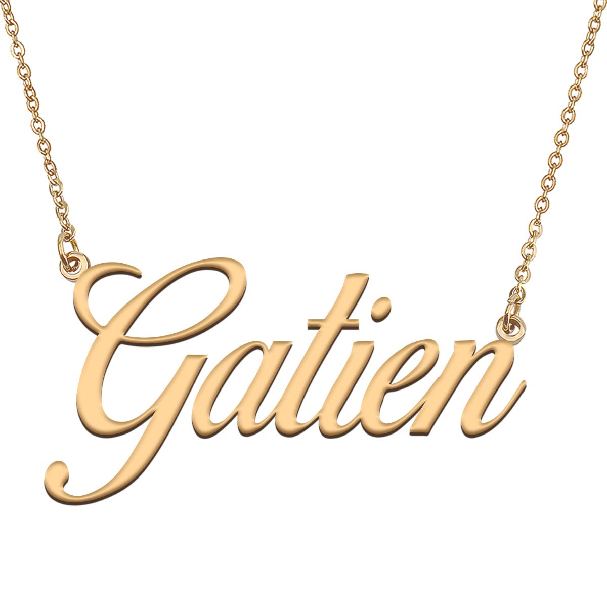 HUAN XUN Customized Custom Simple Any Name Necklace