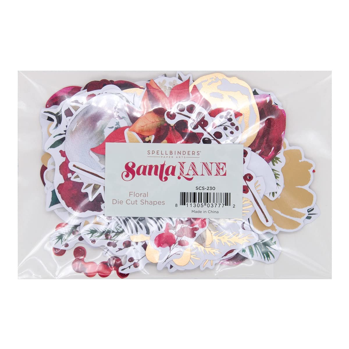 Spellbinders Santa Lane Floral Die Cut Shapes