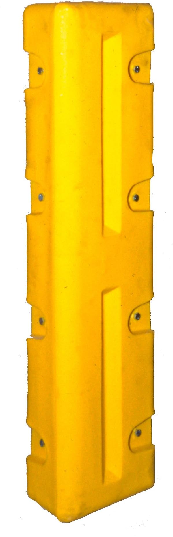 Dixie Poly BCP Polyethylene Corner Protector, 10" Outside Diameter, 40.5" Height, 6.5" Depth, 2.25" Thick (Pack of 2)