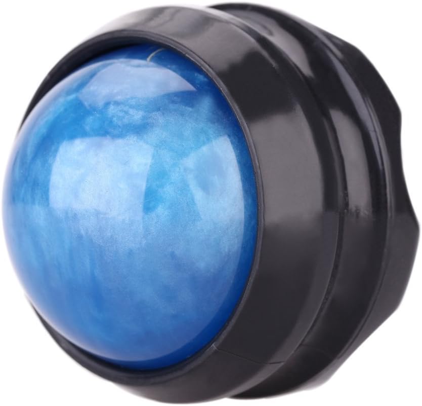 Manual Massage Ball Pain Relief Back Roller Massager Self Massage Therapy and Relax Full Body Tools for Sore Muscle Joint Pain Essential Oils or Lotion Relax (Blue): Health & Personal Care