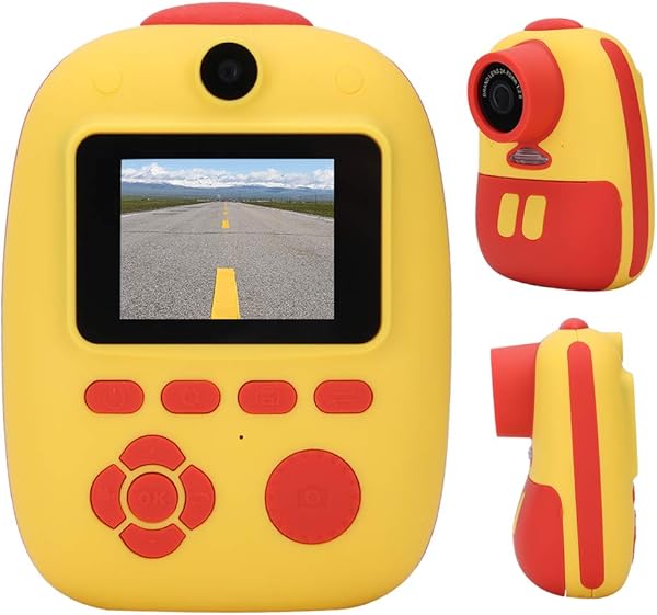 Vbestlife Cute Mini Kid Print CameraShoot And Print Immediately 2 0in Multifunction Dual Lens Children CameraFor Kids StudentsMaximum Support 32GB1000mAh