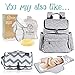 Portable Diaper Changing Pad - Compact Changing Station, Foldable into a Clutch - Perfect for Travel with an Infant or Toddler - Grey Chevron - by Eloni Baby