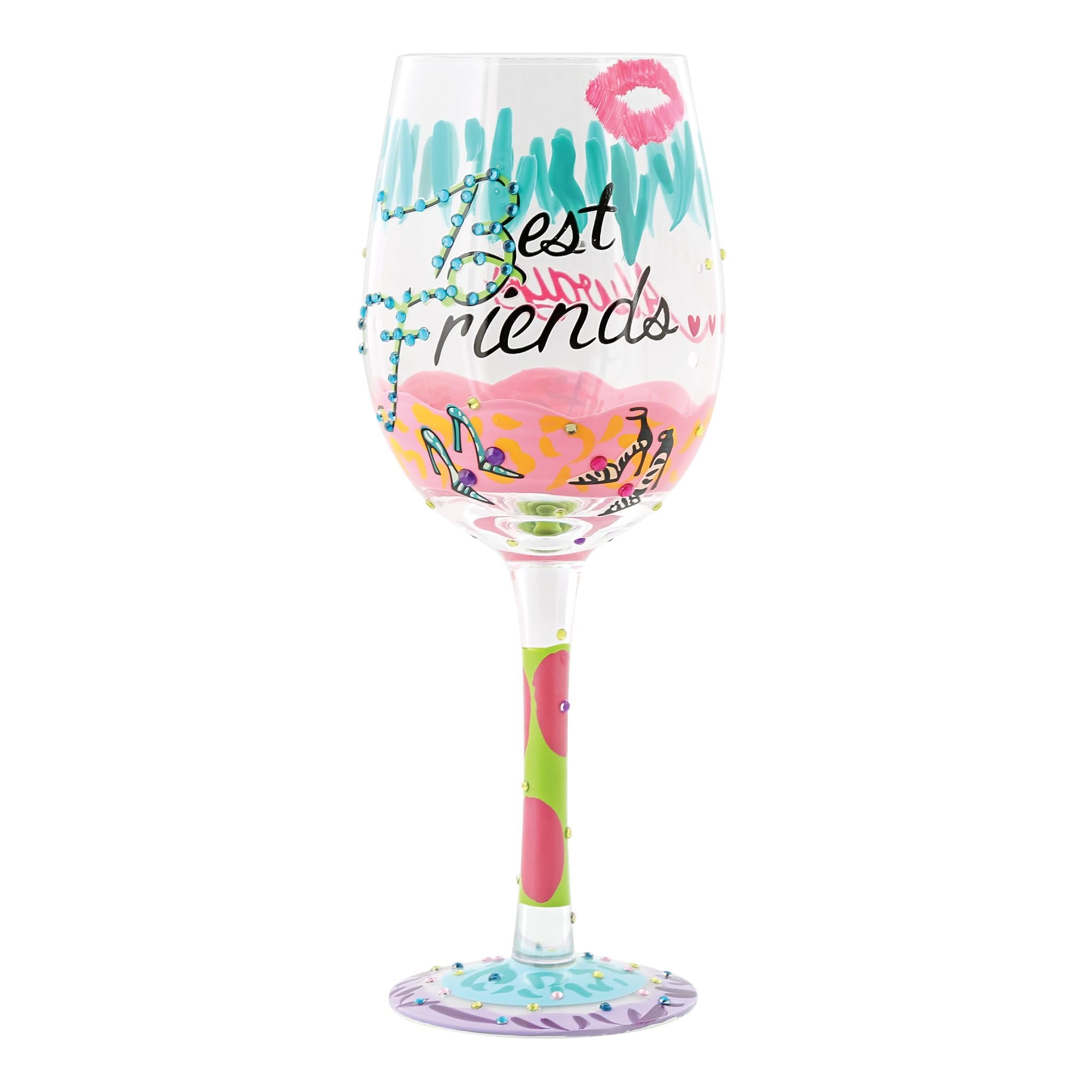 Enesco Lolita Best Friends Always W/Glass Drinking Glasses