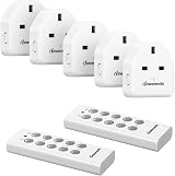 DEWENWILS Wireless Remote Control Sockets 13A 3120W 30M 5 Socket Set view 1