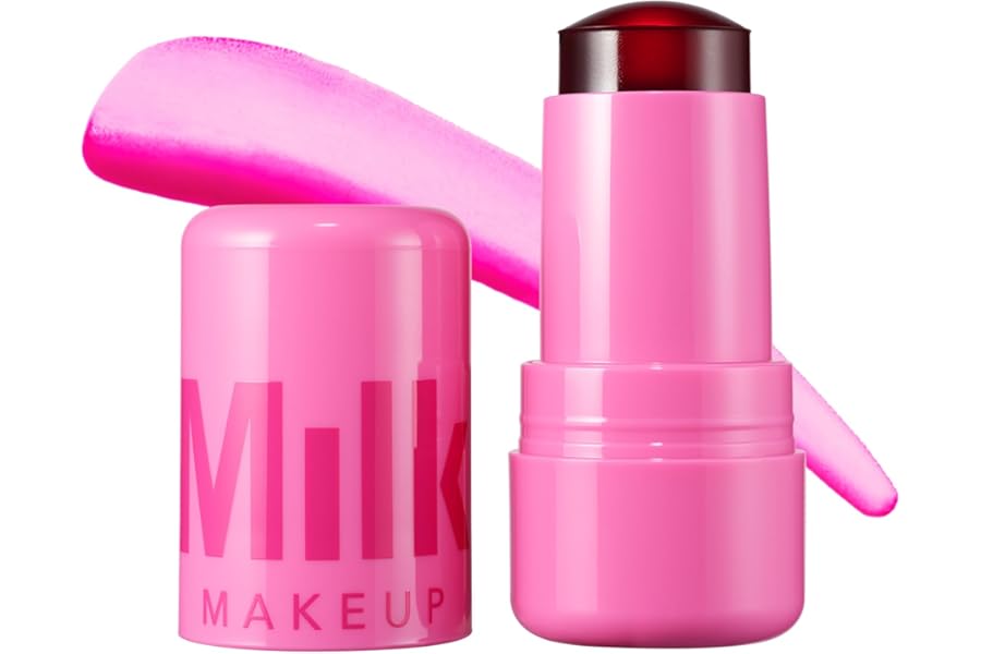 Milk Makeup Cooling Water Jelly Tint – Long-Lasting Sheer Lip + Cheek Stain with Firming Vegan Collagen + Hydrating Aloe – Transfer Proof, Buildable Lip Tint + Blush