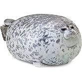 YOZATIA Chubby Blob Seal Pillow, Giant Stuffed Animals Hugging Pillow, Anime Plushies Cute Pillows Large(23.6 in)
