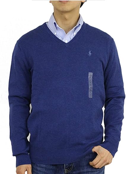 Amazon ポロ ラルフローレン Polo Ralph Laurenメンズ ピーマ綿 Vネックセーター 並行輸入品 セーター 通販