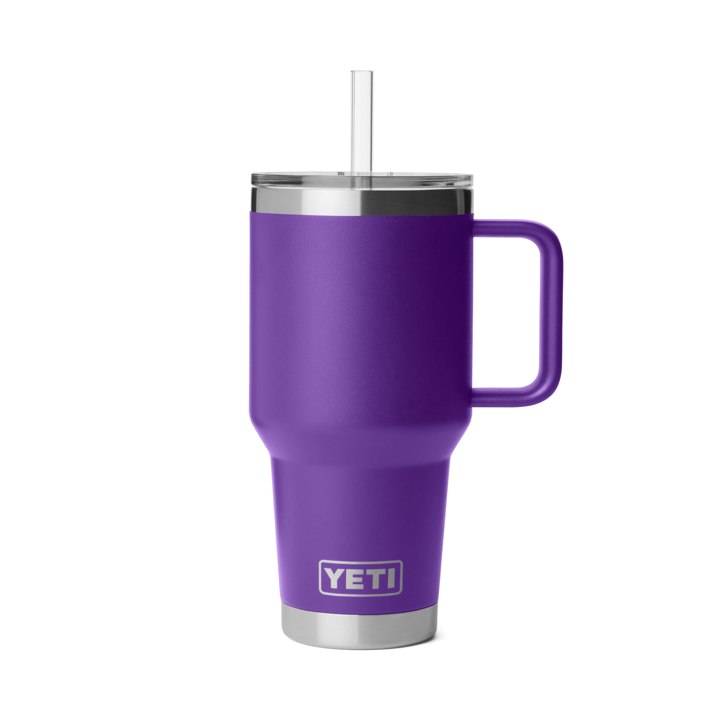 YETI Rambler 35 oz Straw Mug 2.0, Pace Purple | Double-Wall Vacuum Insulated Travel Mug, Cupholder Compatible, Reusable Straw