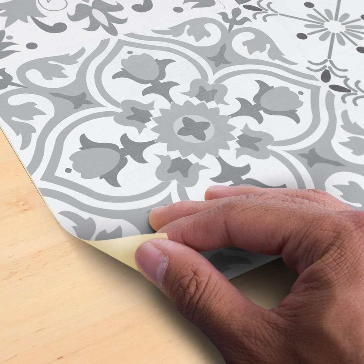 Ambiance-Live Floor Tile Stickers, Amos, 60 x 90 cm - Image 5