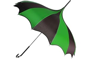 Gothic Rebel Full Size Dark Wing Pagoda Umbrella - Ideal for All Weather, Perfect for Vampires, Gothic Enthusiasts, and Lovers of Unique Bat Wing Style