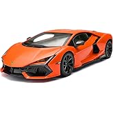 1/18 Scale Diecast Model Cars, Compatible with Lamborghini for Adults | Metal Model Car,Large Die Cast Car with Lighting and Sound, Alloy Car Gifts for Adult Collectible, Home Decor - Orange