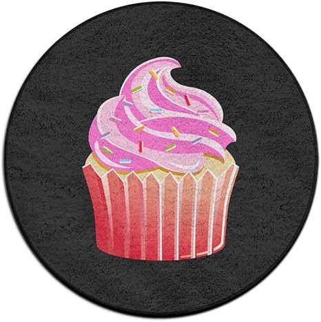 Amazon 円バスルームラグマットピンクカップケーキシャワーカーペットラウンドバスマット 浴室足ふきマット ホーム キッチン オンライン通販