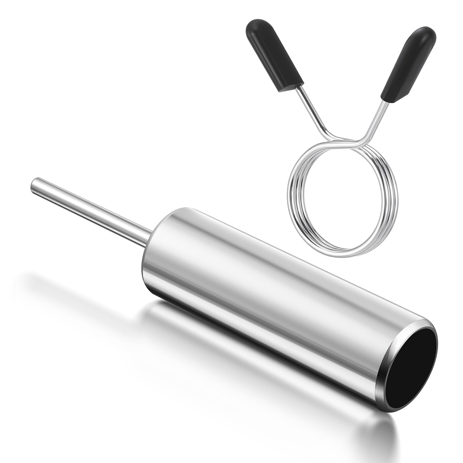 Photo 1 of Lasnten Gym Pin Extender with Spring Clip Collar 10 mm Gym Pin for Cable Machine Weight Stack Extender for 2" Weight Plates That Have a 2"(50.8mm) Hole