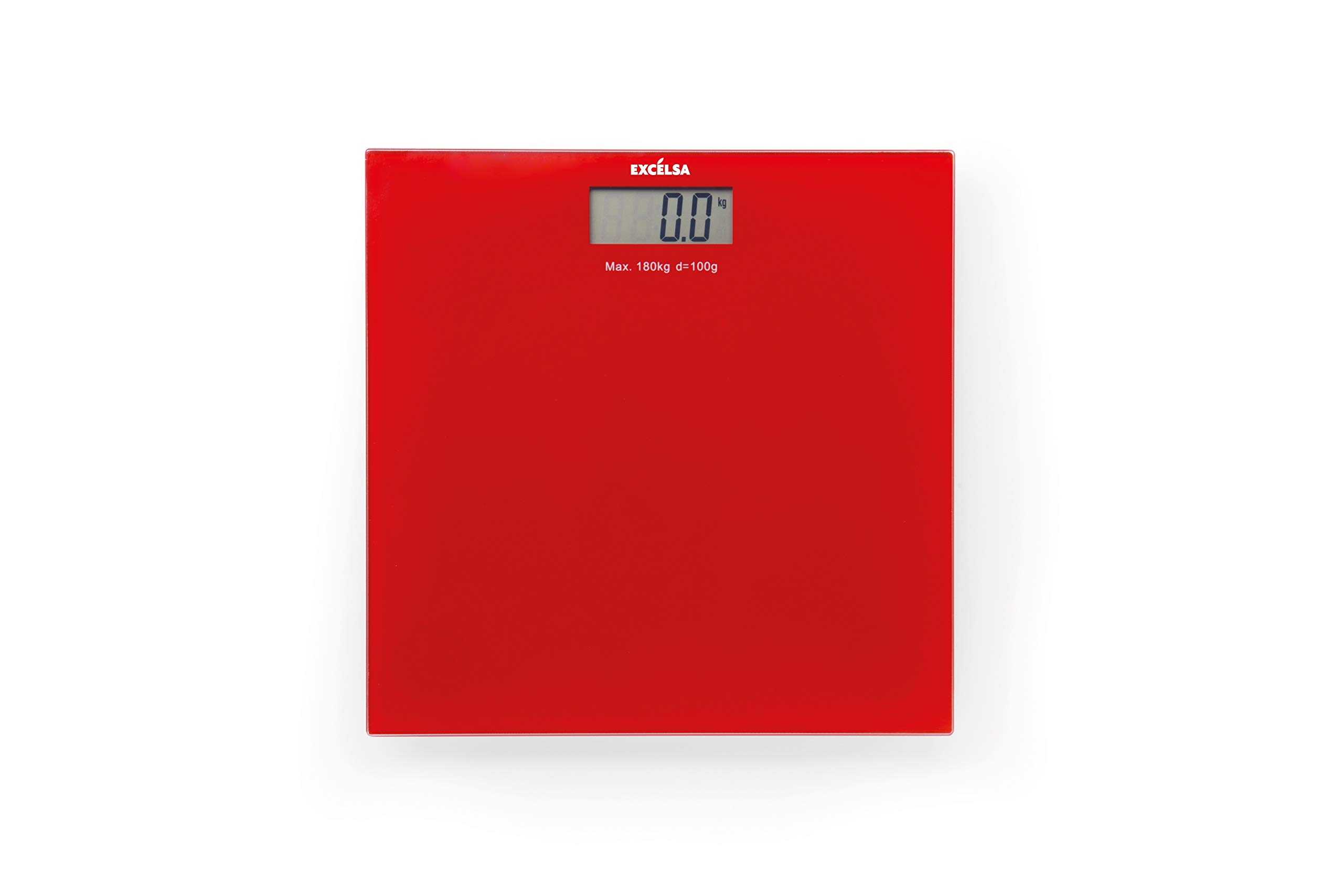 Excelsa Electronic Personal Scale, red, 30 x 30 cm