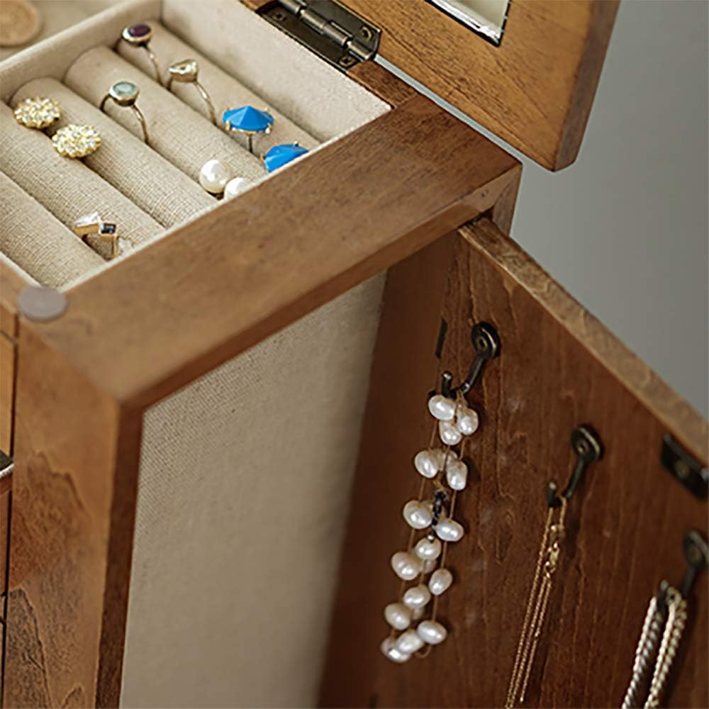 Hives and Honey Rustic Pine Taylor Jewelry Box: Home & Kitchen